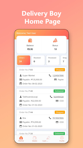 eShop Multivendor Delivery Boy Screen 2