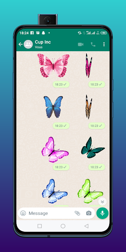 Autocollants Papillons WAStick Screen 2