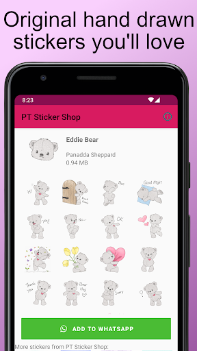 Android application Eddie Bear by PTSS screenshort