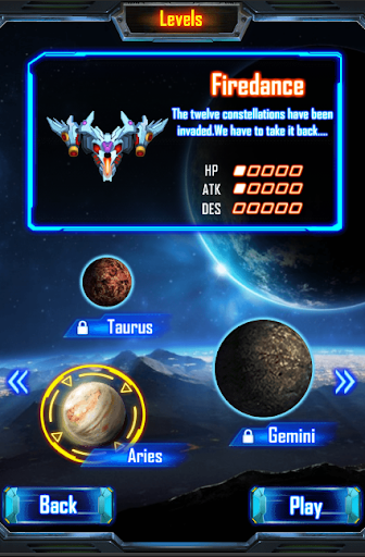 Android application Space Attack screenshort
