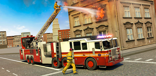 Stadtrett Feuerwehrauto Spiele