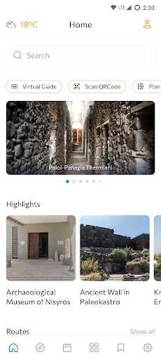 Android application Nisyros Guide screenshort