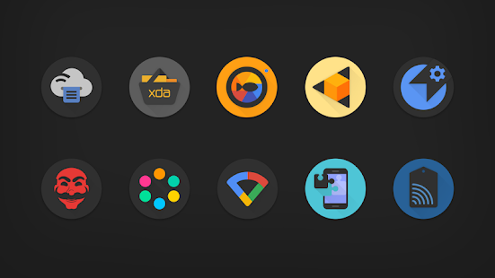 Pixelation - Dark Icon Pack Screenshot