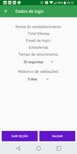 TchêOfertas Validação - Exclu Screen 2