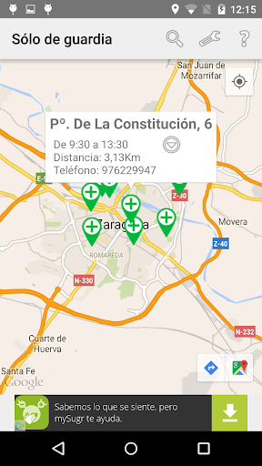 Android application FarmaGuardia screenshort