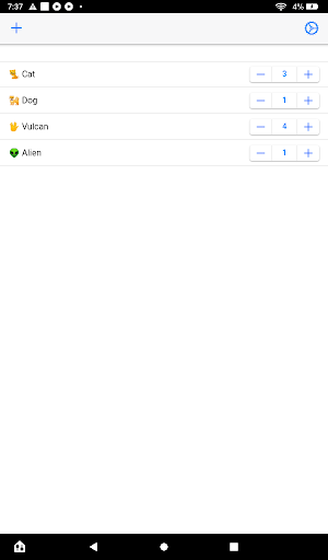 Android application Momo Counter - count and share screenshort