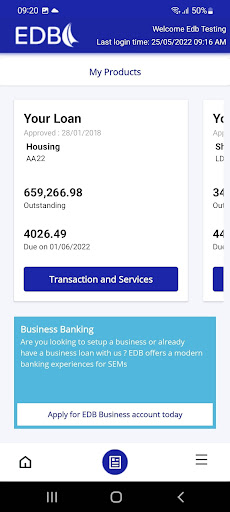 EDB Home Finance Screen 3
