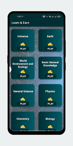 Learn & Earn World GK MCQ Quiz Screen 3