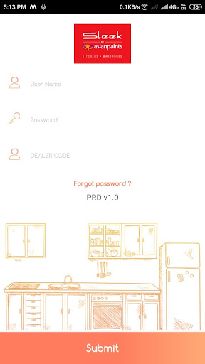 Android application Sleek Sales App screenshort