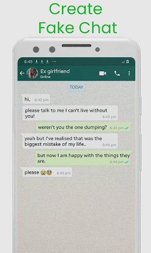 Fake Chat Maker - whatsmock Screen 2