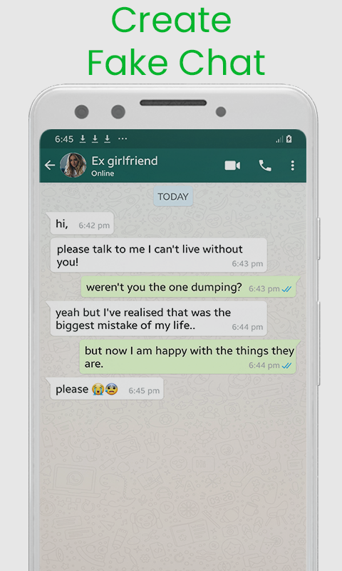 cara membuat fake chat WhatsApp iPhone