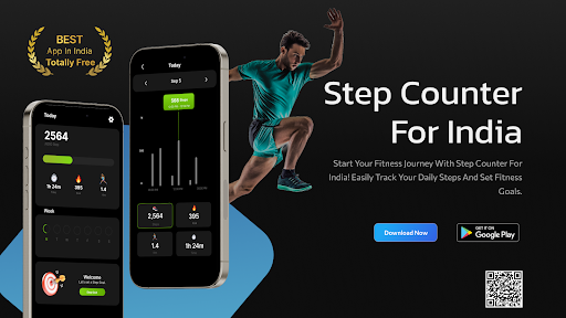 Android application Step Counter For India screenshort