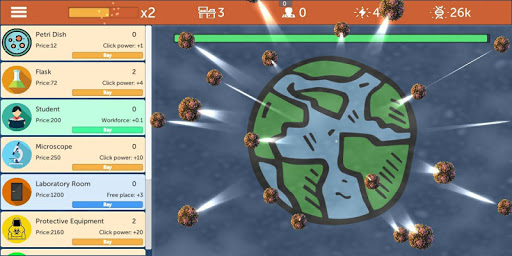 Android application Vaccine Clicker screenshort