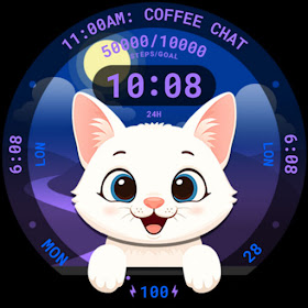 Meow Animated Watch Face 089
