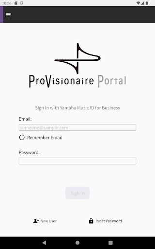 Screenshot of ProVisionaire Portal