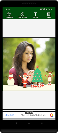 Android application Christmas photo frame screenshort