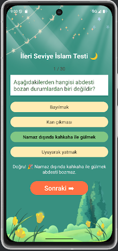 Dinimi Öğreniyorum: Din Testi ekran görüntüsü