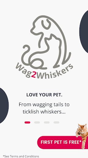 Android application Wag2Whiskers: pet care, health screenshort