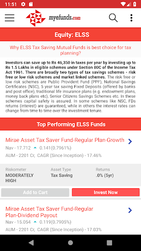 Myefunds Screen 3