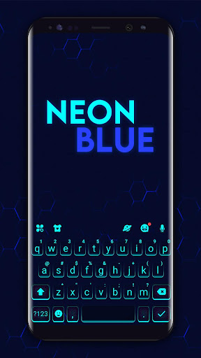 Android application Neon Blue Theme screenshort