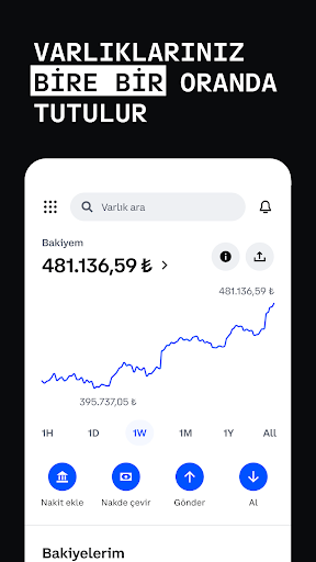 Coinbase: Bitcoin ve Ether al ekran görüntüsü
