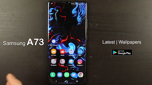 Screenshot 2 Samsung A73 Launcher Wallpaper android