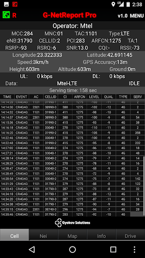 Screenshot of G-NetReport Pro
