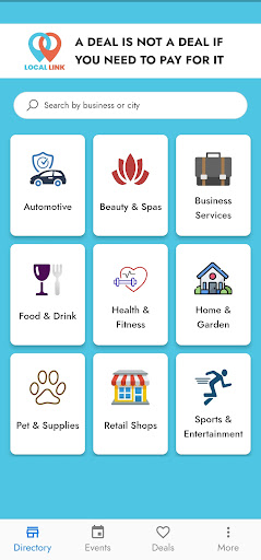 Android application Local Link screenshort
