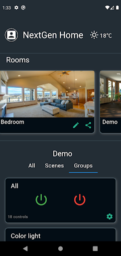Android application NextGen Home screenshort