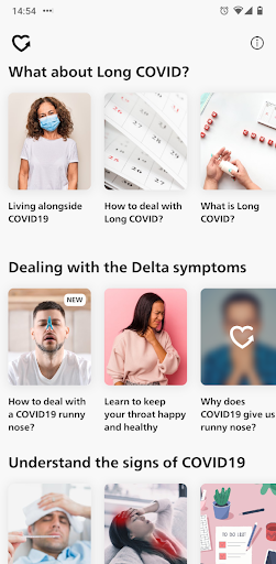 Android application Take Care of Yourself screenshort