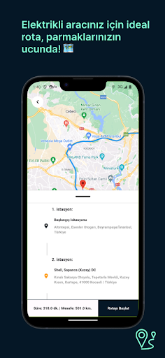 Android application Charger Route screenshort
