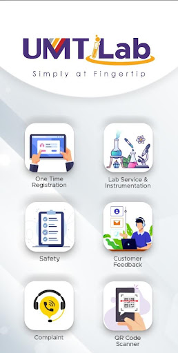 Android application UMT iLAB screenshort