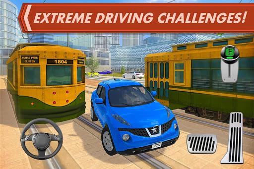 Android application City Driver: Roof Parking Chal screenshort