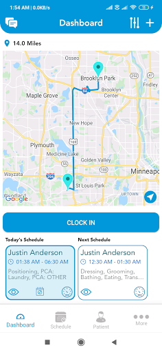 Billiyo Caregiver Screen 2