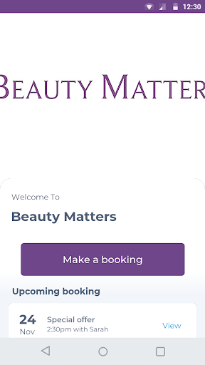 Android application Beauty Matters screenshort