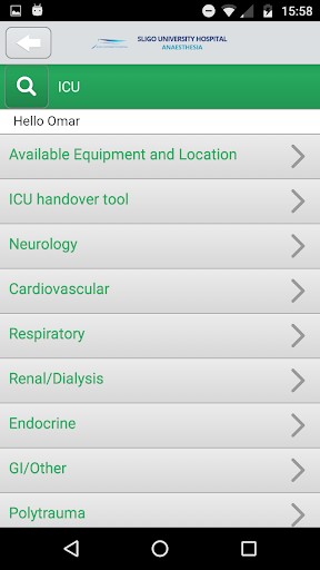 Sligo Anaesthesia Screen 3