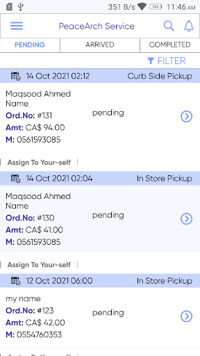 Service PADF Screen 2