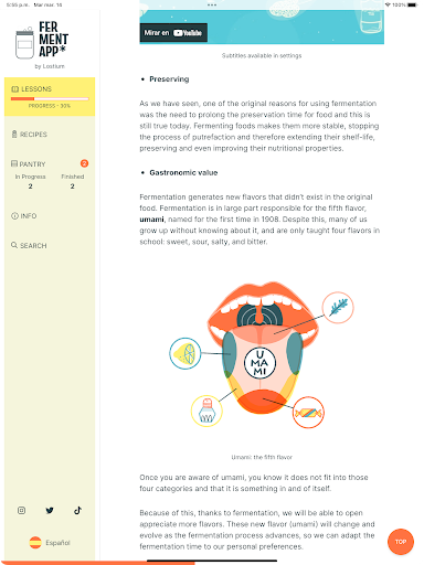 Screenshot of FermentApp
