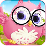 Pink Cute Owl Keyboard icon