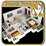 3D Modern Home Floor Plan icon