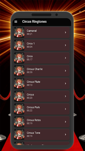 Android application Circus Ringtones for Android screenshort