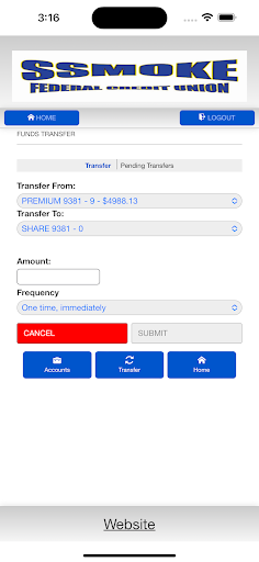 SSMOK Employees FCU Screen 3