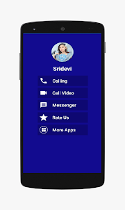 Sridevi Call Video and Chat