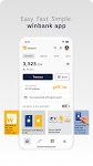 screenshot of winbank app