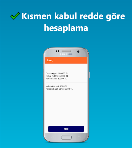Akıllı Vekalet Ücreti Hesaplam Screen 3