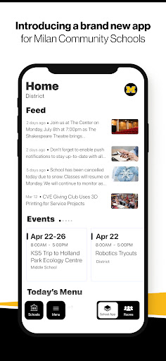 Android application Milan Community Schools, IN screenshort