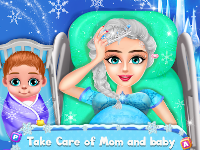 冰 公主 孕 媽媽 和 寶寶 關心