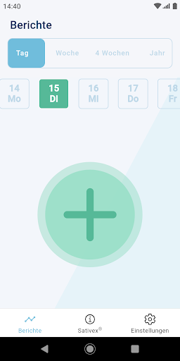 Android application Sativex® Therapiebegleiter screenshort