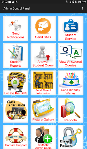 Android application G.C. GOEL ADMIN APP screenshort