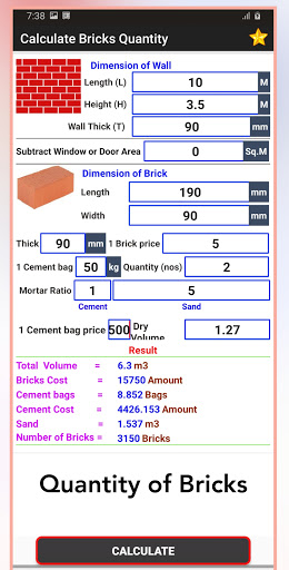 Construction Calculator Screenshot 2 - AppWisp.com